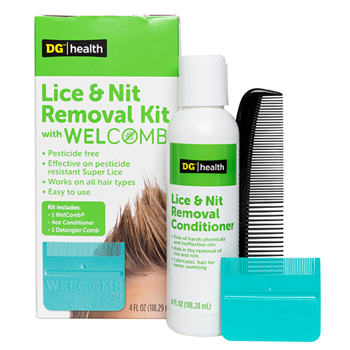 Dollar General Lice and Nit Removal Kit with WelComb®